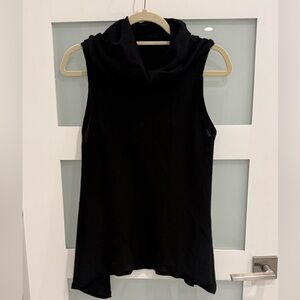 Alice + Olivia Black Sleeveless Cowl Neck Top – Size S/P